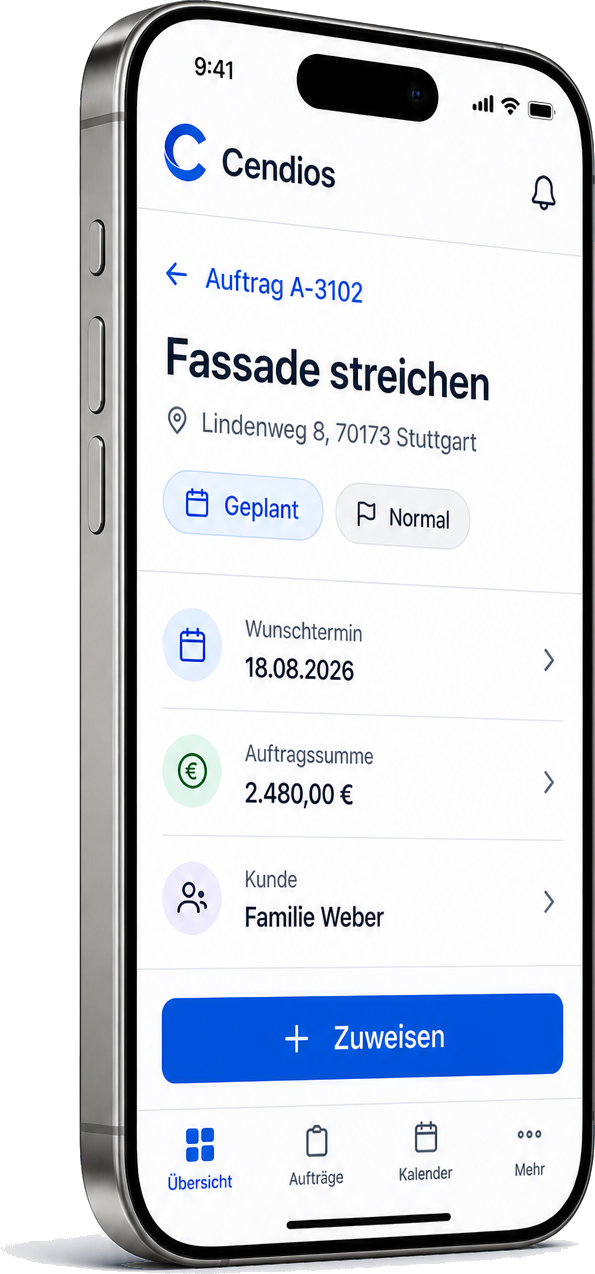 Cendios auf dem Handy